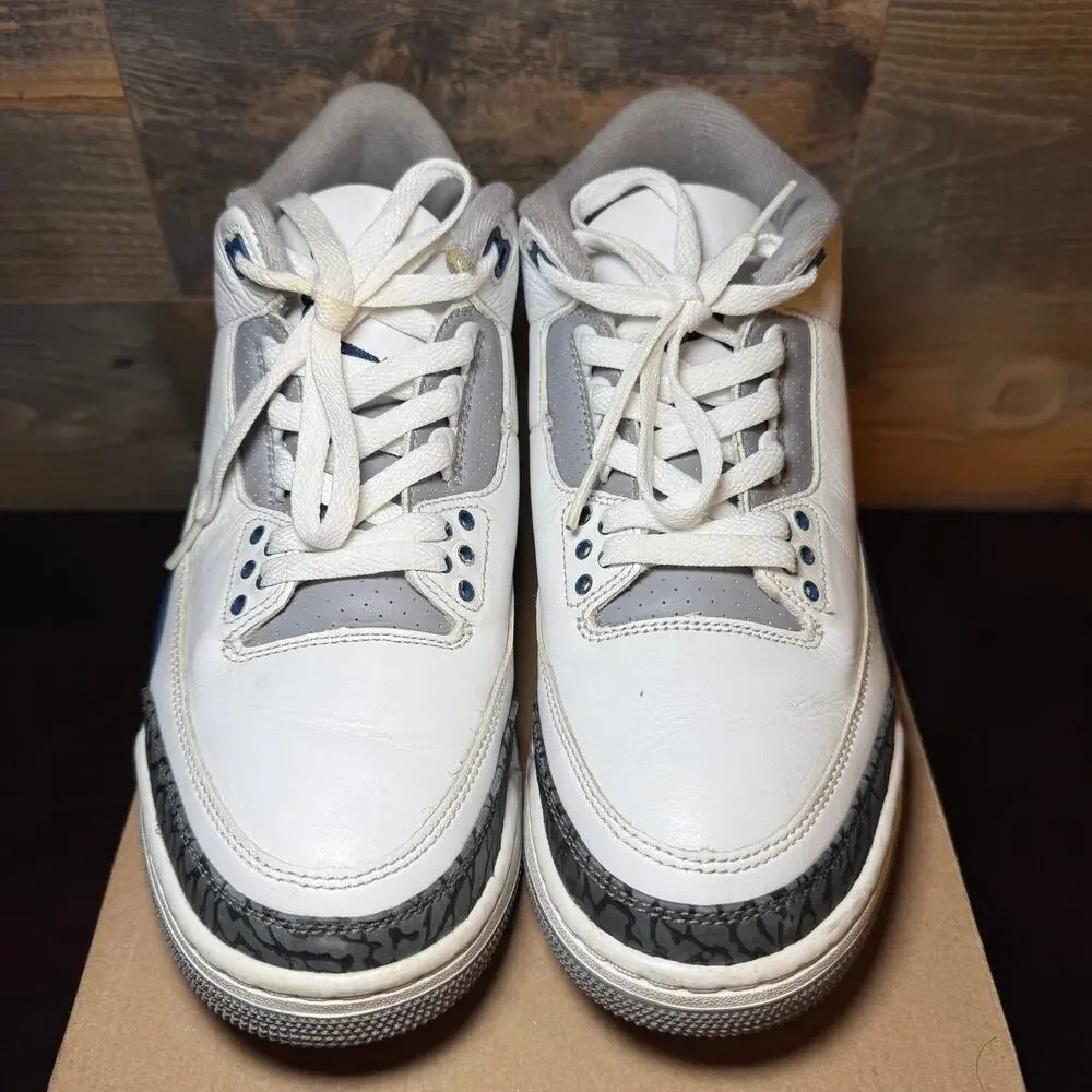 Jordan 3 Retro Midnight Navy Sneakers - Men's 8.5